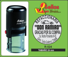 R524  SELLO PRINTER REDONDO 24 mm